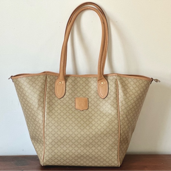 Authenticated Y2K Celine Neutral Carryall Tote - Picture 11 of 16